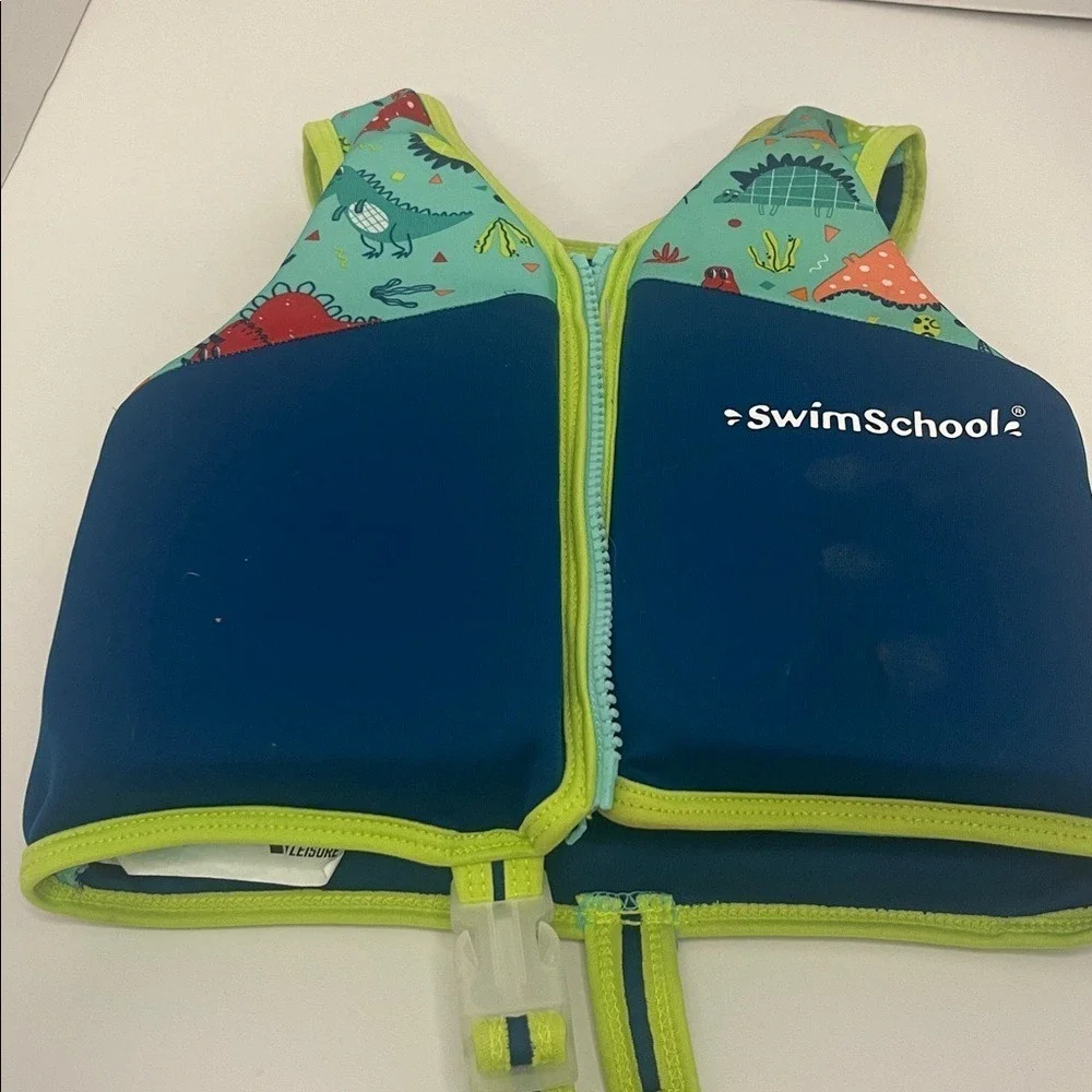 SwimSchool Kids' Blue and Green Swim Vest